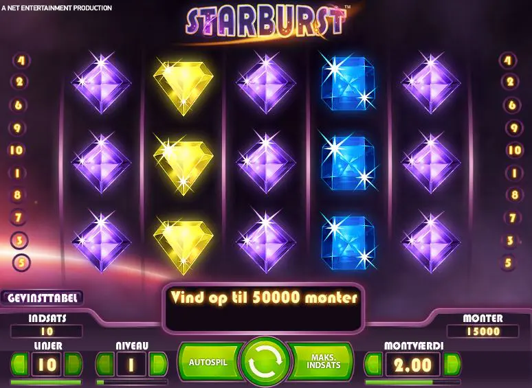Starburst spilleautomat